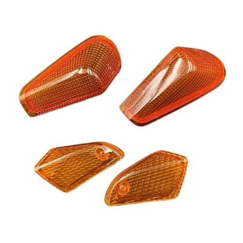 Frontblinker-Lichtlinse, kompatibel mit ZZ-R 250 1990-2007 ZX-10 1988-1990 Motorradzubehör Lampenabdeckung ZZR ZZR250 ZX10(Front and Rear) von ASJFGTEH