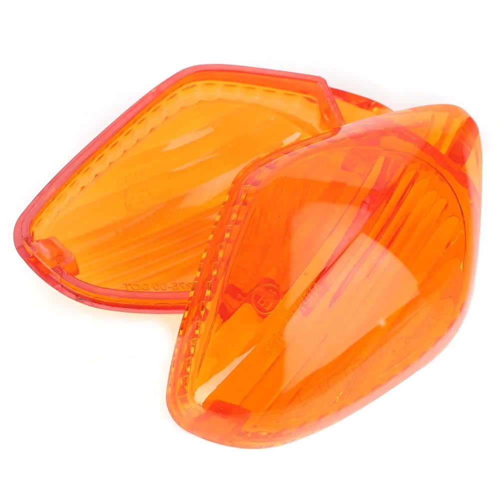 Motorrad-Blinker-Blinker-Lichtlinsenabdeckung, kompatibel mit CBR500R CBR400R CB500F CB500X CB650F CBR650F NC700 NC750S/X CTX700 usw.(Orange) von ASJFGTEH