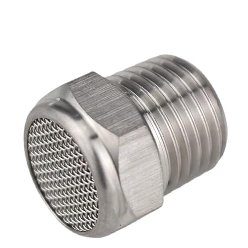 M5 1/8" 1/4" 3/8" 1/2" -2" NPT Male Pneumatic Air 304 316 Stainless Steel Exhaust Muffler Silencers Fitting Noise Filter(NPT SS316 Nets,2") von ASLVNEKGOR