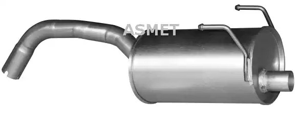 ASMET Endschalldämpfer FIAT 16.072 46817654 Endtopf,Auspuff Endtopf,Nachschalldämpfer,ESD von ASMET