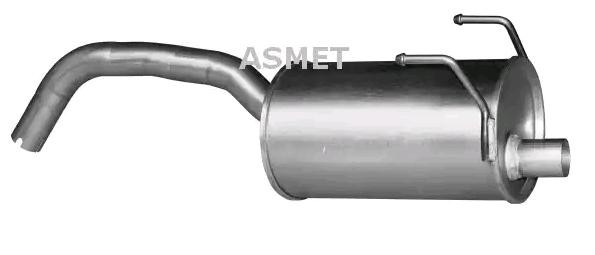 ASMET Endschalldämpfer FORD,FIAT 16.090 51772969,51805474,51873782 Endtopf,Auspuff Endtopf,Nachschalldämpfer,ESD 1693701 von ASMET