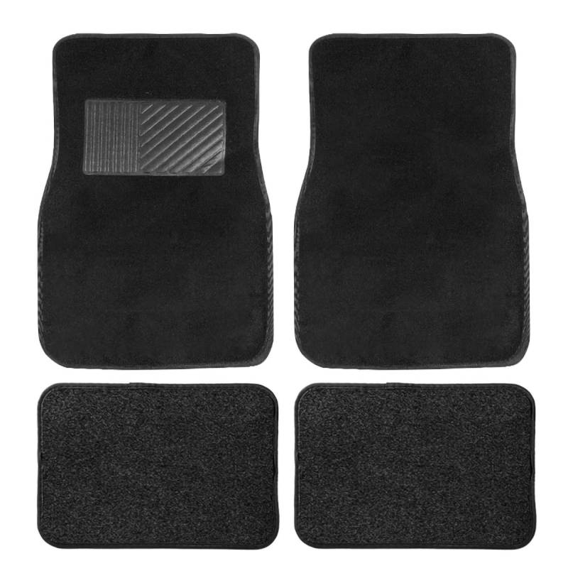 ASNAT Auto Fußmatten für Audi A4 B9 berline 2015-2022, Auto Fußmatten aus Velour, Allwetter Schutz Car Floor Mats wasserdichte rutschfeste, 4er-Set,Black von ASNAT