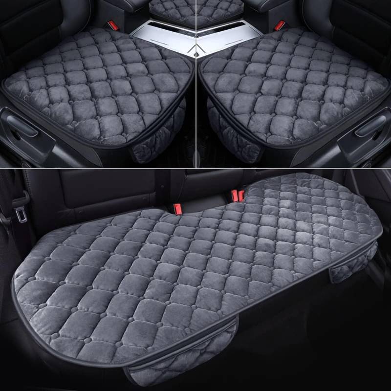 Auto Sitzauflage Sitzkissen Sitzbezüge für Skoda Enyaq iV 80/iV 60/Sport iV 80/Praktik/Rapid/Rapid Spaceback/Roomster, Weiches Auto Sitzauflage Sitzschoner für Rücksitz, Anti-Rutsch & Komfortabel von ASNAT