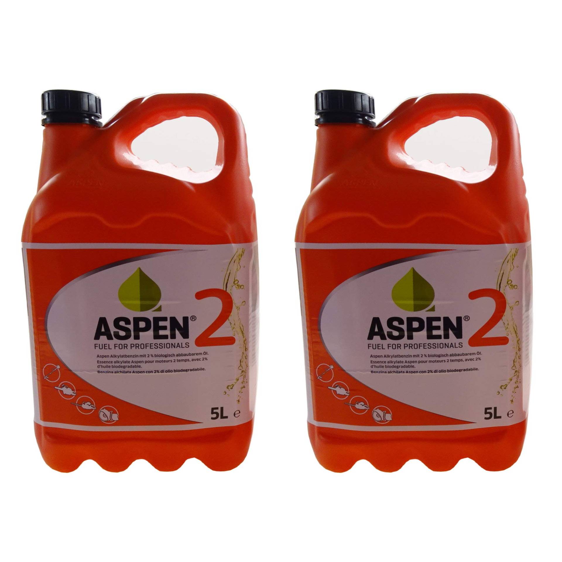 10 Liter ASPEN 2-Takt Alkylatbenzin | Sonderkraftstoff 2 x 5 Ltr. Sparset von Greenstar