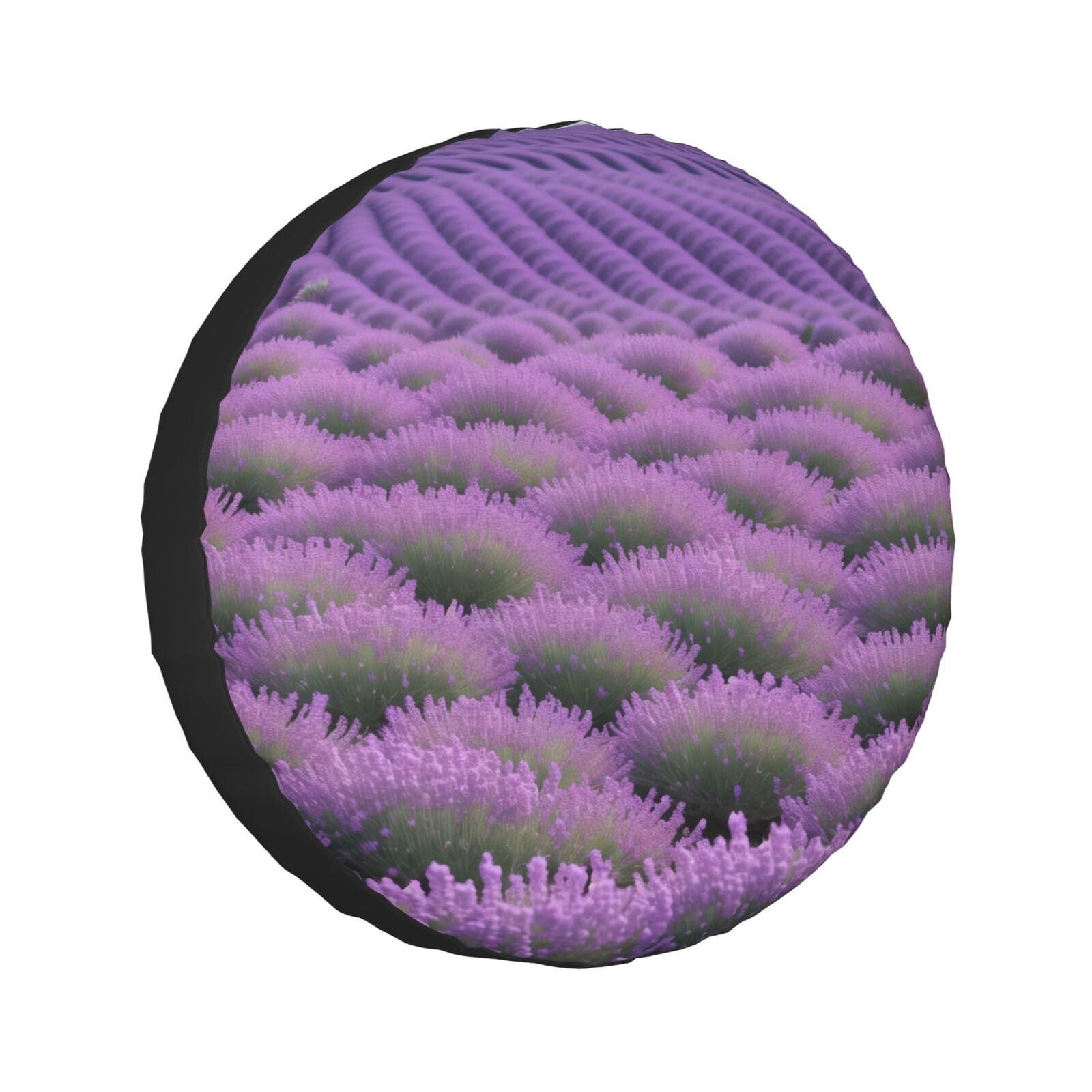 (Lavendel) bedruckte Reifenabdeckung für Auto, LKW, Anhänger, Ersatzrad-Reifenabdeckung, passend für 60–83 cm Reifen von ASPOIJHN