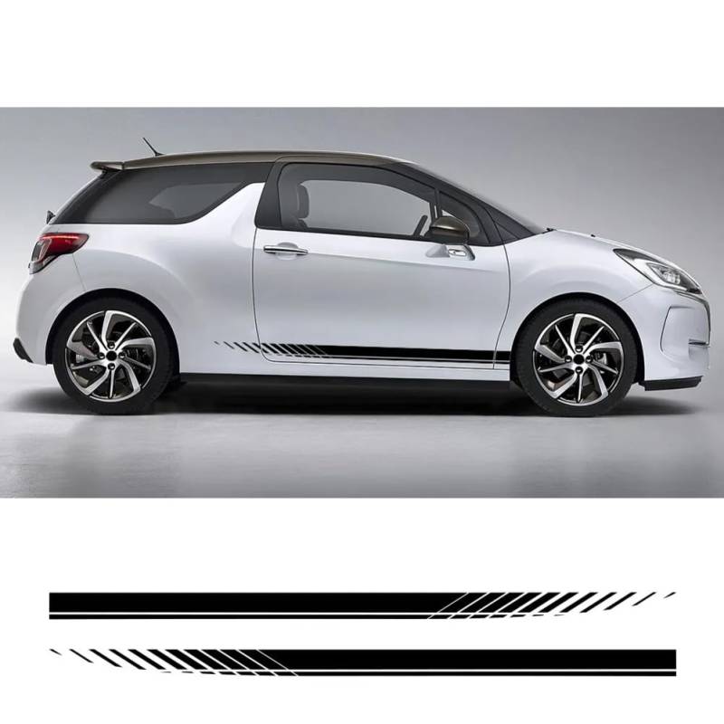 2 STÜCKE ALK Autotür-Seitenaufkleber, für Citroen DS DS3 Cabrio DS4 DS5 Prestige 5LS DS DS6 DS7 Auto-Tuning-Zubehör Vinyl-Aufkleber von ASQFJMHP