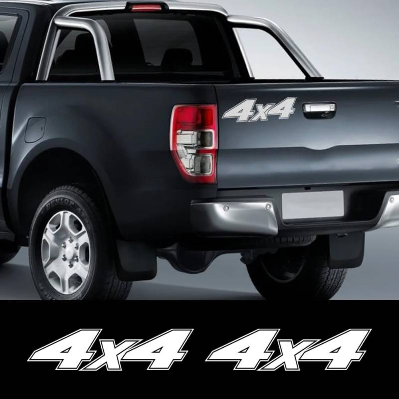 2 STÜCKE Autoaufkleber, für Ford Ranger Raptor Isuzu Dmax Nissan NAVARA Toyota Hilux VW Amarok Pickup 4x4 Autozubehör Vinyl Aufkleber von ASQFJMHP