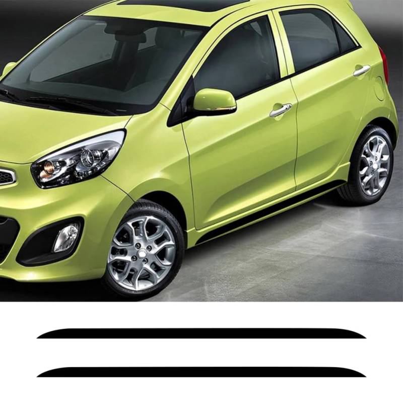 Für Kia Picanto 2022 2023 2 STÜCKE Autotür Seite Lange Streifen Aufkleber Vinyl Film Aufkleber DIY Dekoration Tuning Auto Zubehör von ASQFJMHP