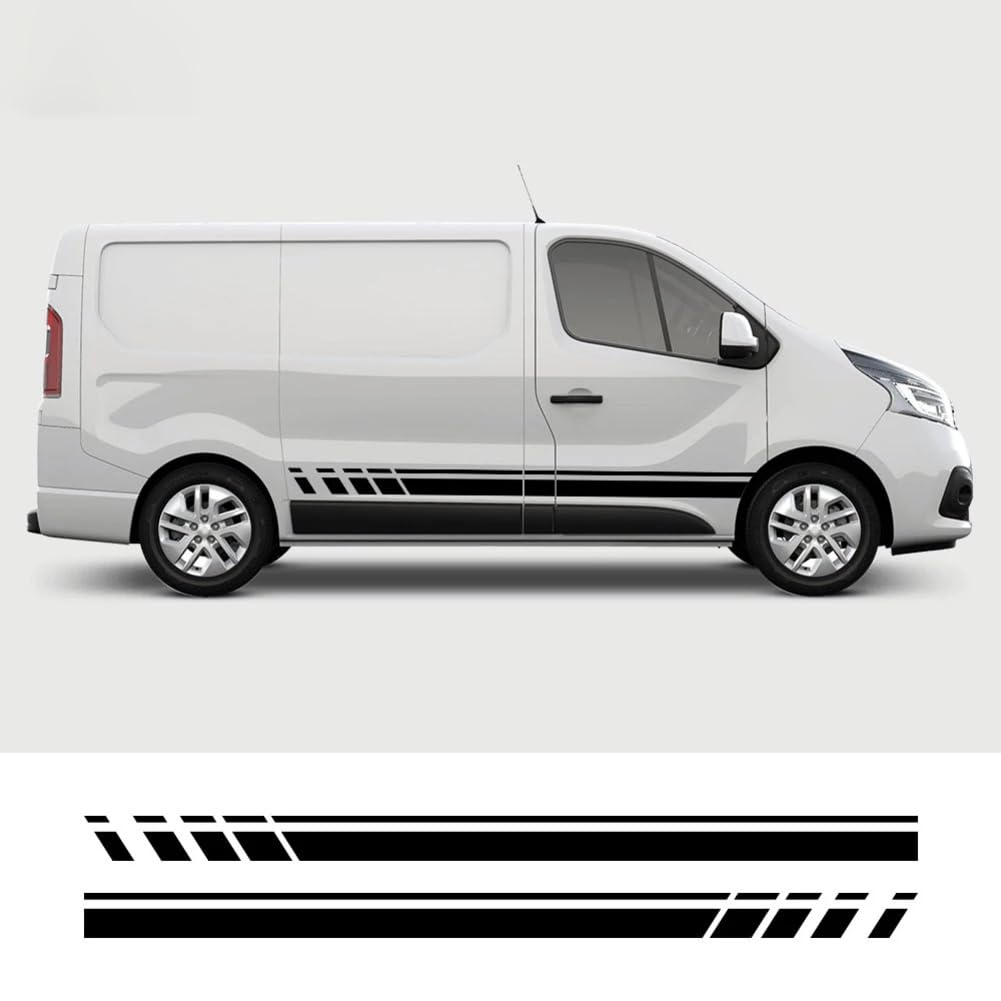 Für R=enault Trafic Vauxhall, für Opel Vivaro, für Nissan NV300, für FIAT Talento Camper Autoaufkleber Van Wohnmobil Vinyl Aufkleber Zubehör 2St von ASQFJMHP