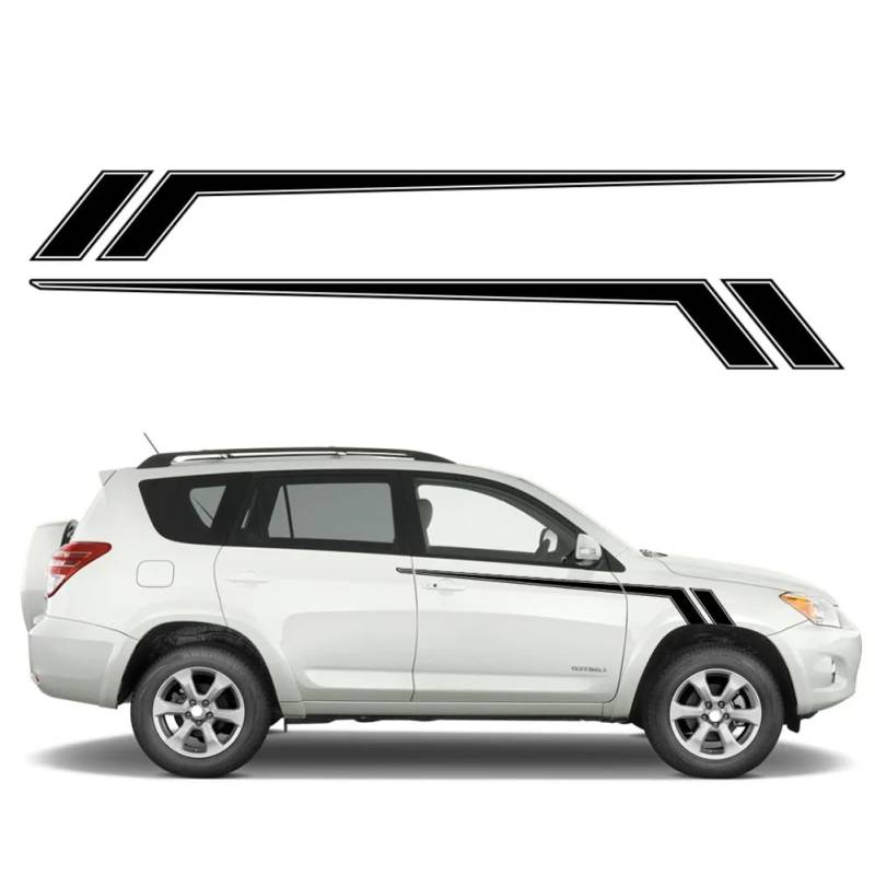 Hokey Stripes, für Toyota RAV4 LE XLE Adventure Premium Aufkleber Aufkleber Autoaufkleber Set wasserdichte PVC-Aufkleber Autozubehör von ASQFJMHP