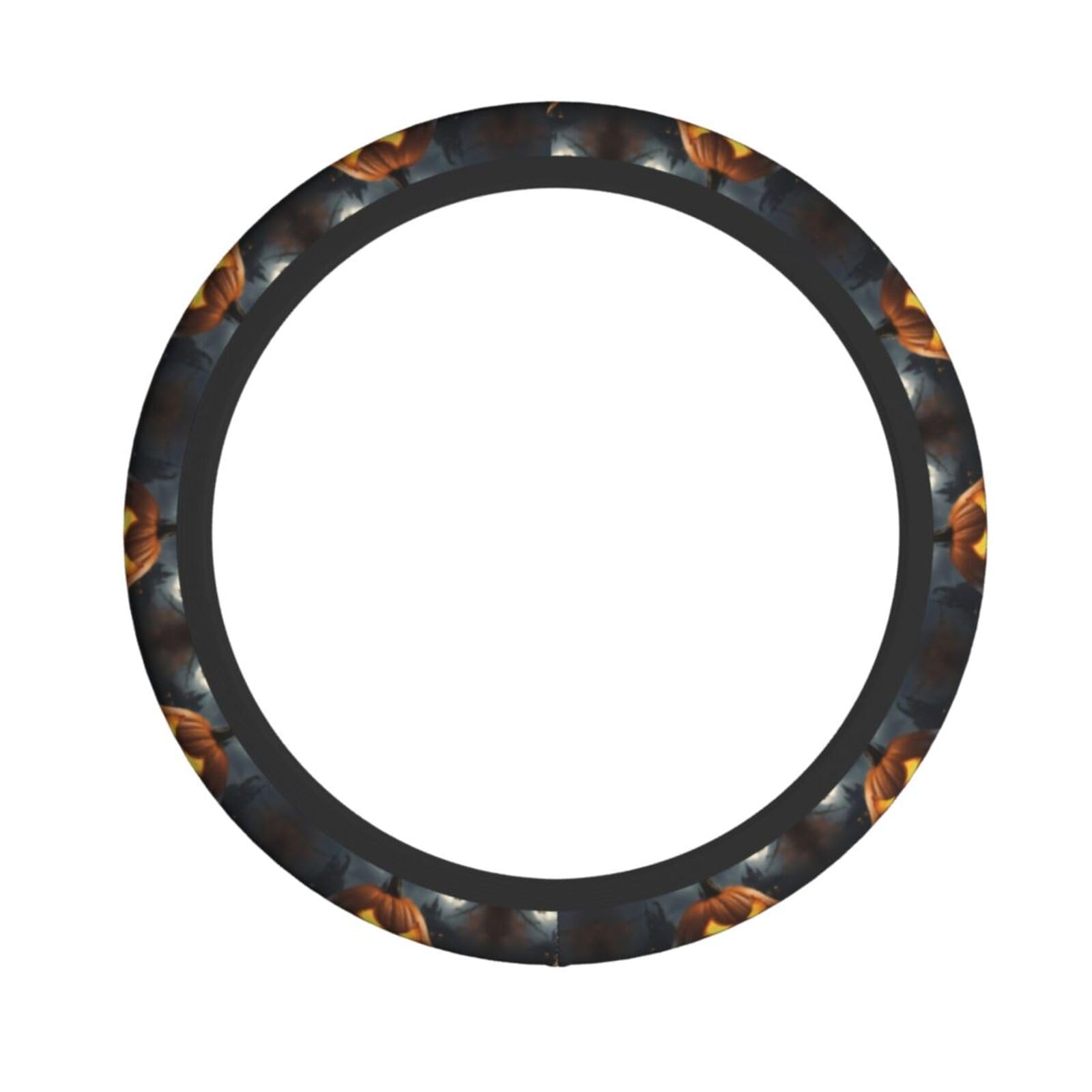 Halloween Kürbis Universal 38,1 cm Anti-Rutsch-Rad-Lenkabdeckung, elastisches Zubehör für die meisten Autos und SUVs von ASSORT