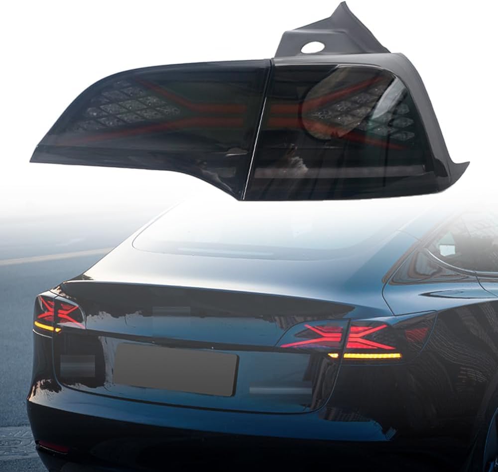 ASTRAE Auto Rückleuchten Für Tesla Model 3 Model Y 2018 2019 2020 2021 2022,Links Rechts Seite Heckleuchte Rücklicht Set,Hintere Bremsleuchte äußere Rücklicht,Car Ersetzen Zubehör,Right 1PCS von ASTRAE