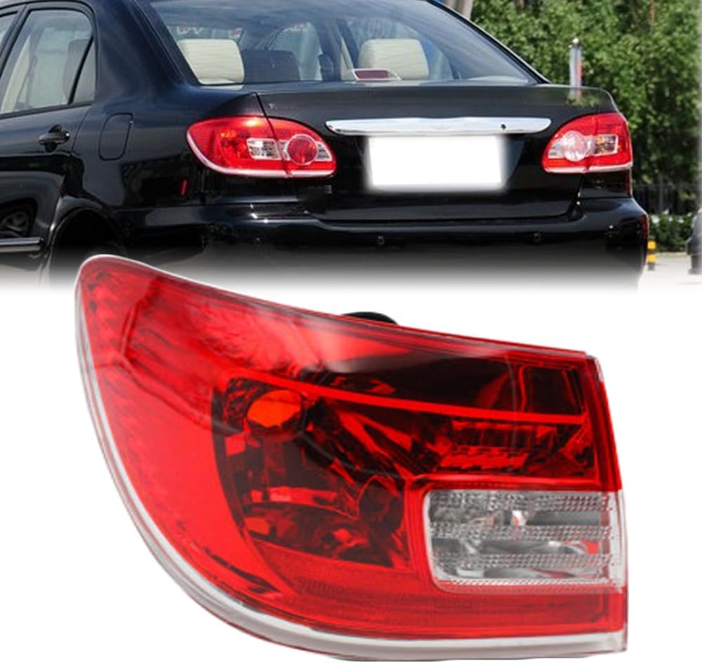 ASTRAE Auto Rückleuchten Für Toyota Corolla 2010 2011 2012,Links Rechts Seite Heckleuchte Rücklicht Set,Hintere Bremsleuchte äußere Rücklicht,Car Ersetzen Zubehör,Left von ASTRAE