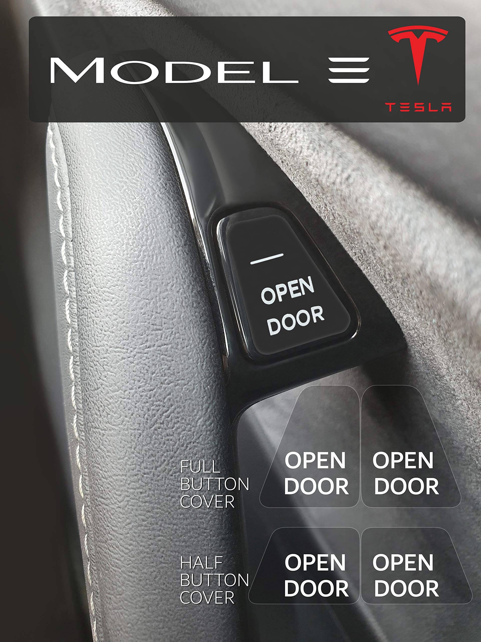 ASVP Shop Tesla Model 3 & Model Y "Open Door" Aufkleber Zubehör Set von 8 (Full Cover) von ASVP Shop