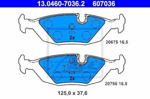 ATE 2 Bremsscheiben + Bremsbeläge VA + HA für BMW 3 E30 3 Touring E30 von ATE Bundle