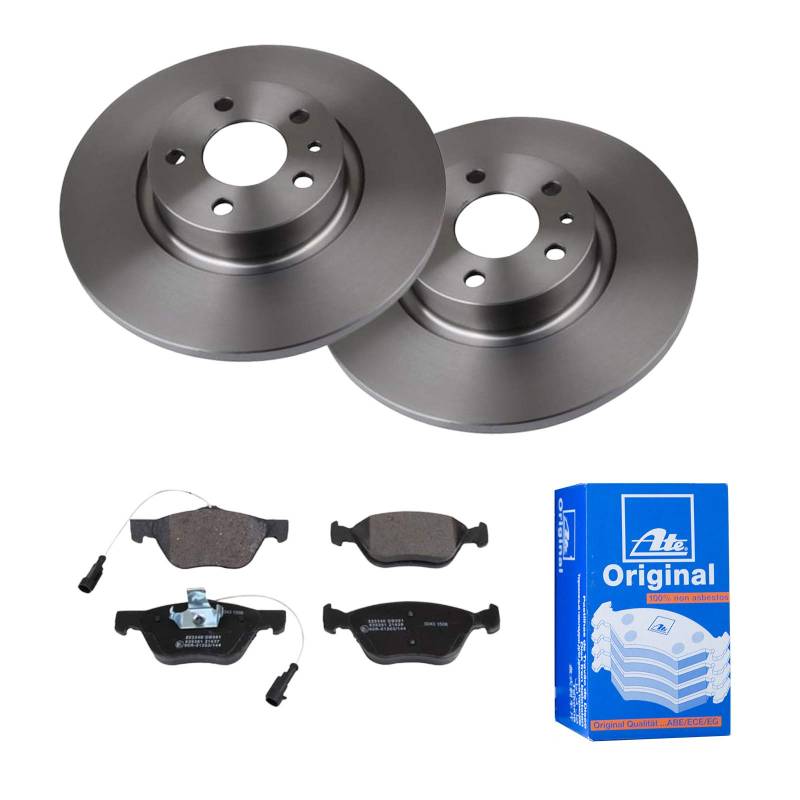 ATE 2 Bremsscheiben Ø281 Voll + Bremsbeläge für Alfa Romeo 156 Sportwagon 932x von ATE Bundle