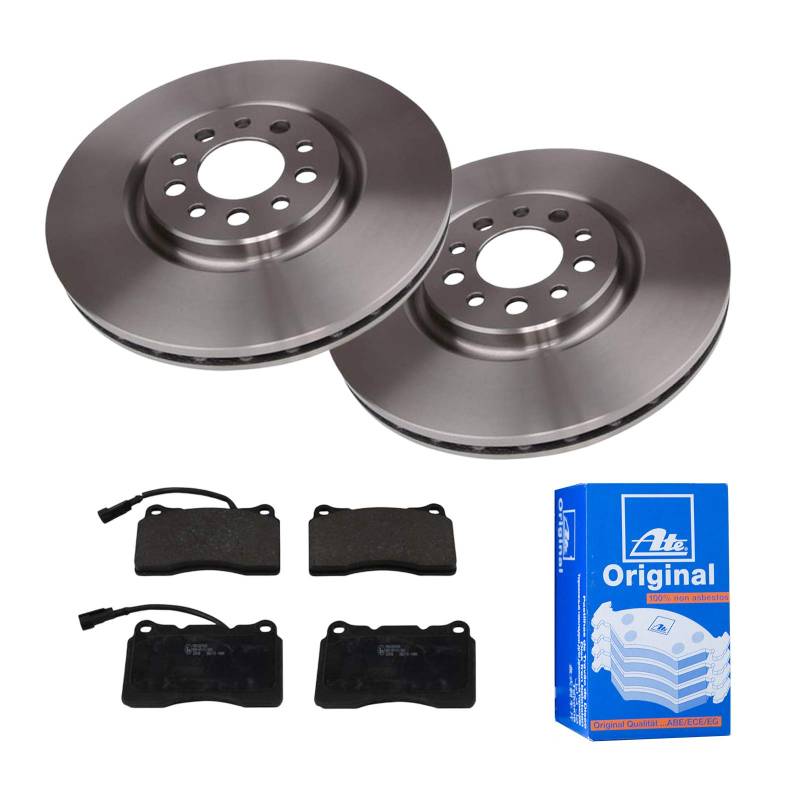 ATE 2 Bremsscheiben Ø330 Belüftet + Bremsbeläge für Alfa Romeo Giulietta 940x von ATE Bundle