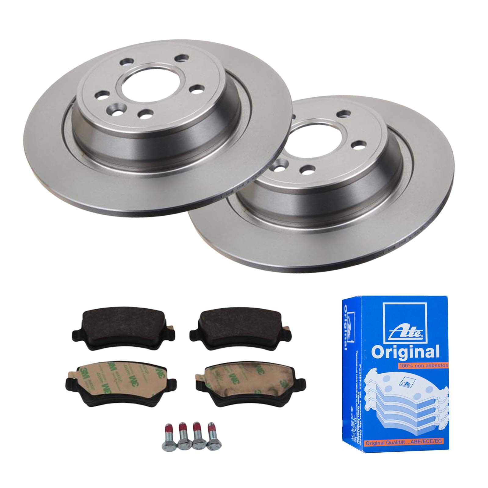 ATE BREMSSCHEIBEN Ø302mm + BREMSBELÄGE HINTEN - KFZTEILE24 von ATE Bundle