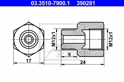 ATE 03.3510-7900.1 Adapter, Bremsleitung von ATE