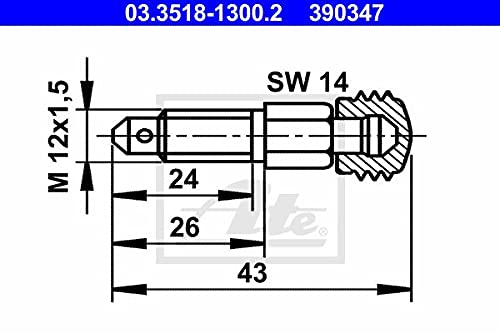 ATE 03.3518-1300.2 Entlüfterschraube/-ventil von ATE