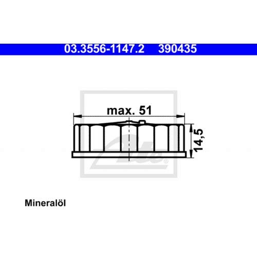 ATE 03.3556-1147.2 Verschluss, Bremsflüssigkeitsbehälter von ATE