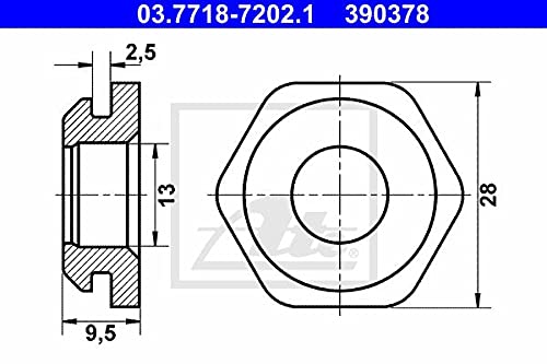 ATE 03.7718-7202.1 Dichtung, Unterdruck-Anschlussstutzen BKV von ATE