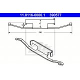 ATE 11.8116-0066.1 Feder, Bremssattel von ATE