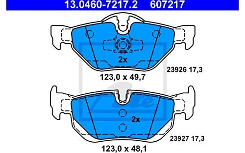 ATE 13.0460-7217.2 4x Bremsbeläge hinten von ATE