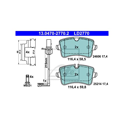 ATE 13.0470-2770.2 Bremsbeläge von ATE