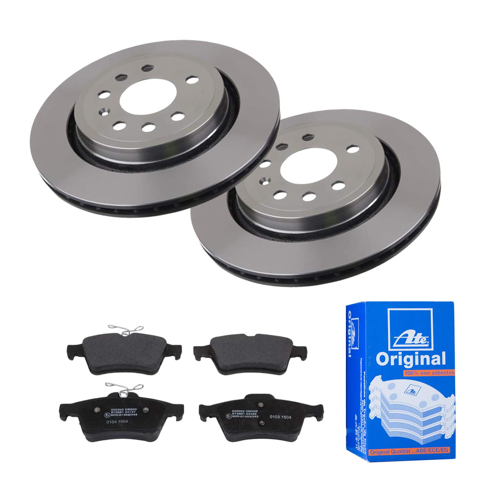 ATE 2 Bremsscheiben Ø292 Belüftet + Bremsbeläge für Opel Vectra 100 Z02 von ATE Bundle