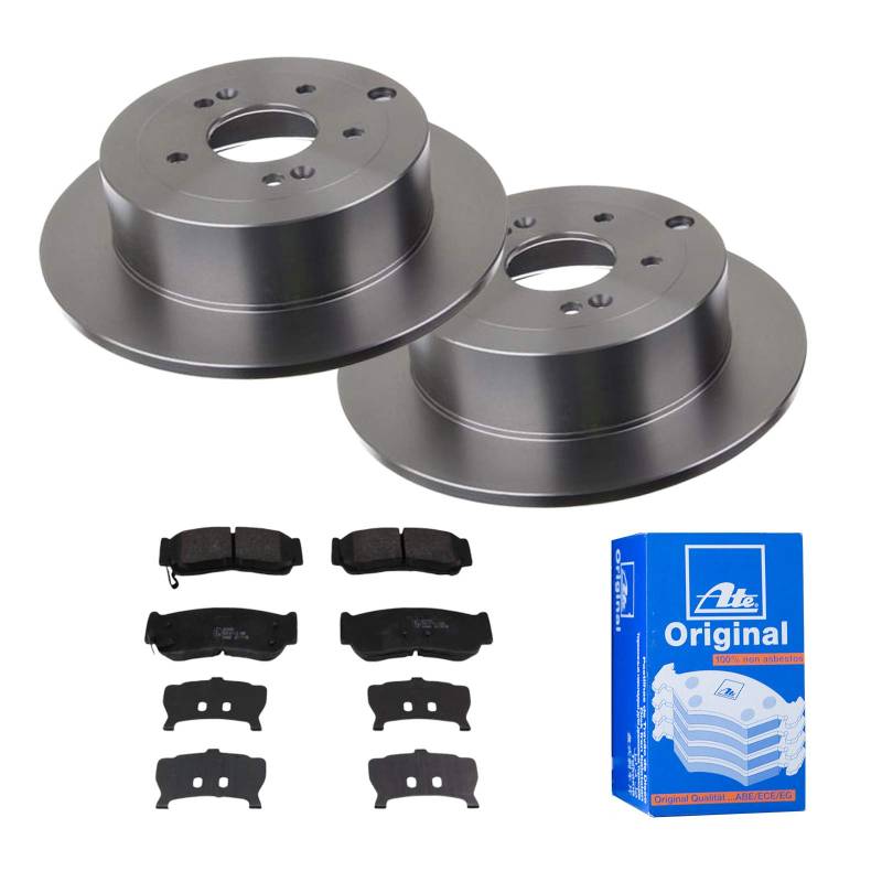 ATE 2 Bremsscheiben Ø302 Voll + Bremsbeläge für Hyundai Santa Fé 900 SM von ATE Bundle