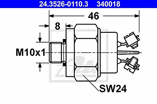 ATE 24.3526-0110.3 Schalter, Bremsleuchte von ATE