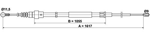 ATE 24.3727-0189.2 Seilzug, Feststellbremse von ATE