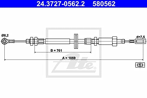 ATE 24.3727-0562.2 Seilzug, Feststellbremse von ATE