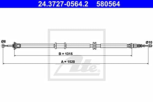 ATE 24.3727-0564.2 Seilzug, Feststellbremse von ATE