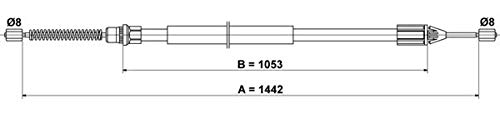 ATE 24.3727-1038.2 Seilzug, Feststellbremse von ATE