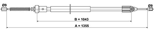 ATE 24.3727-1076.2 Seilzug, Feststellbremse von ATE