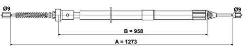 ATE 24.3727-1077.2 Seilzug, Feststellbremse von ATE