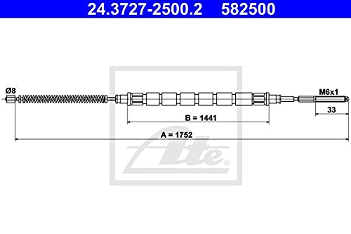 ATE 24.3727-2500.2 Seilzug, Feststellbremse von ATE