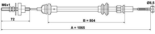 ATE 24.3728-2704.2 Seilzug, Kupplungsbetätigung von ATE