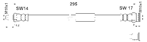 ATE 24.5112-0295.3 Bremsschlauch von ATE