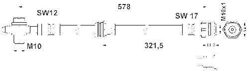 ATE 24.5143-0578.3 Bremsschlauch von ATE