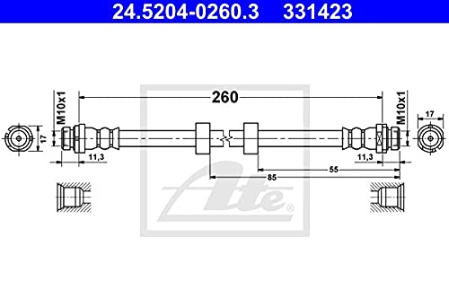 ATE 24.5204-0260.3 Bremsschläuche und Zubehör von ATE