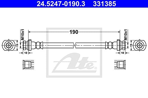 ATE 24.5247-0190.3 Bremsschläuche und Zubehör von ATE