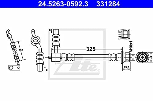 ATE 24.5263-0592.3 Bremsschlauch von ATE