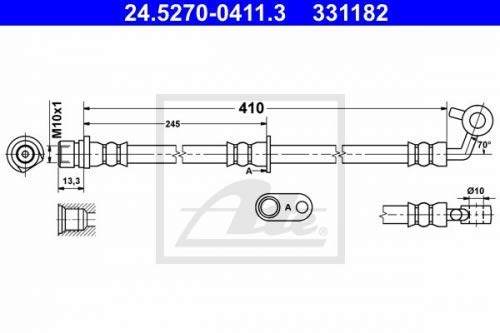 ATE 24.5270-0411.3 Bremsschlauch von ATE