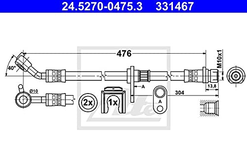 ATE 24.5270-0475.3 Bremsschläuche und Zubehör von ATE