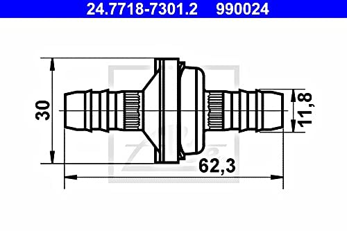 ATE 24.7718-7301.2 Ventil, Unterdruckleitung von ATE