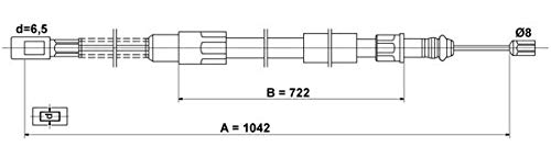 ATE 24372701122 Bremsseil von ATE