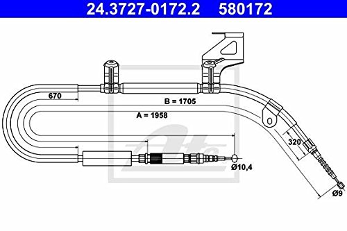 ATE 24372701722 Bremsseil von ATE